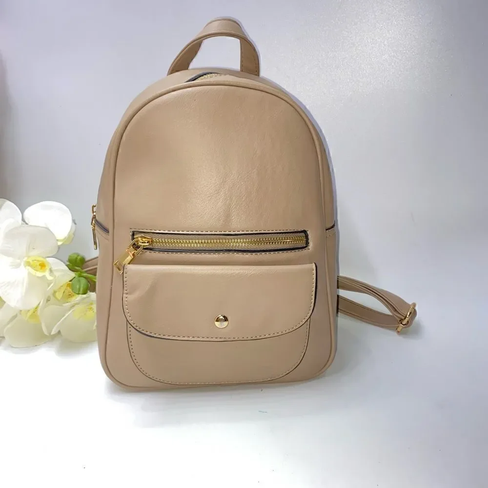 Adorable Fashion Backpack Taupe Medium